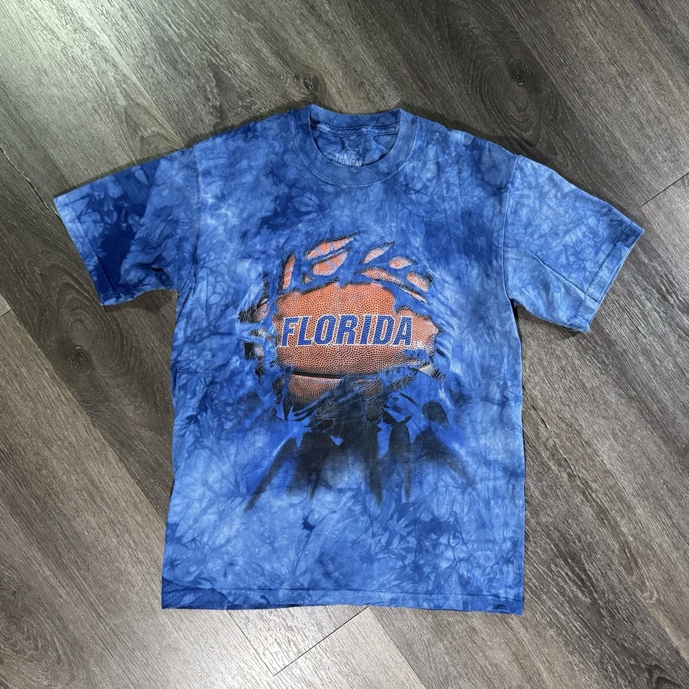 The Mountain Shirt Mens Small Blue Florida Graphic Pullover All Over Print